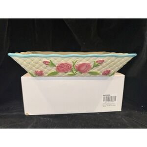 Temp-Tations Presentable Ovenware Casserole 12" x 9" Rose by Tara